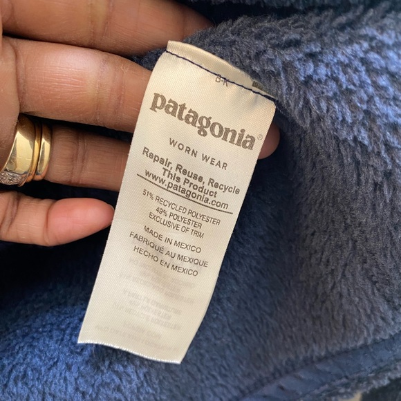 Patagonia Navy Snap T fleece pullover size XS - Picture 9 of 11